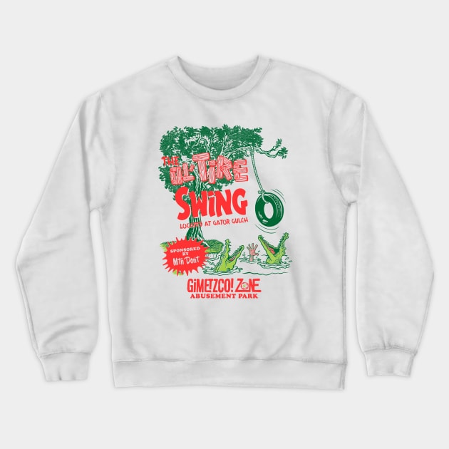 The OL’ TIRE SWING - G’Zap Crewneck Sweatshirt by GiMETZCO!